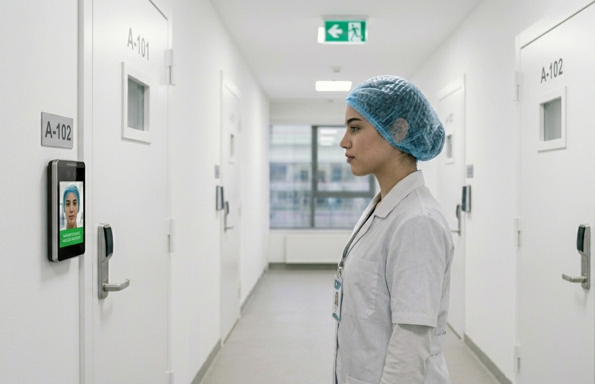 Control de acceso con reconocimiento facial en ambientes de producción